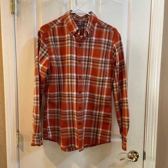 Eddie Bauer Classic Fit Mens Flannel Shirt, S - Picture 1 of 8